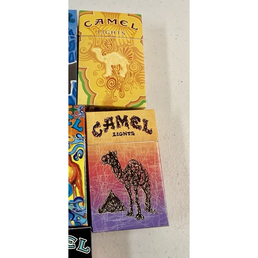 Vintage Camel Cigarette Packs Empty Lot Of 33 Artist Series Art Box EXCELLENT!